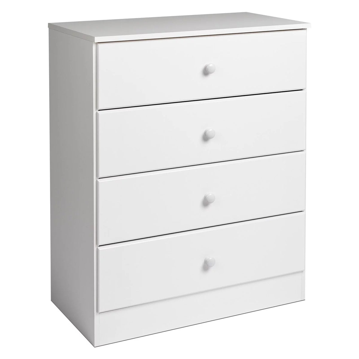 White 4-Drawer Vertical Dresser Q51557