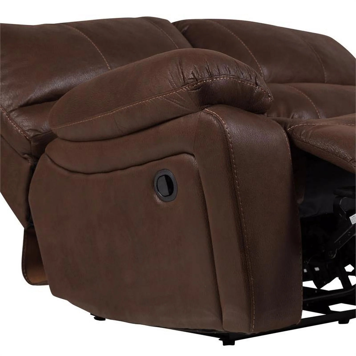 Brown Microfiber Reclining Loveseat C454599
