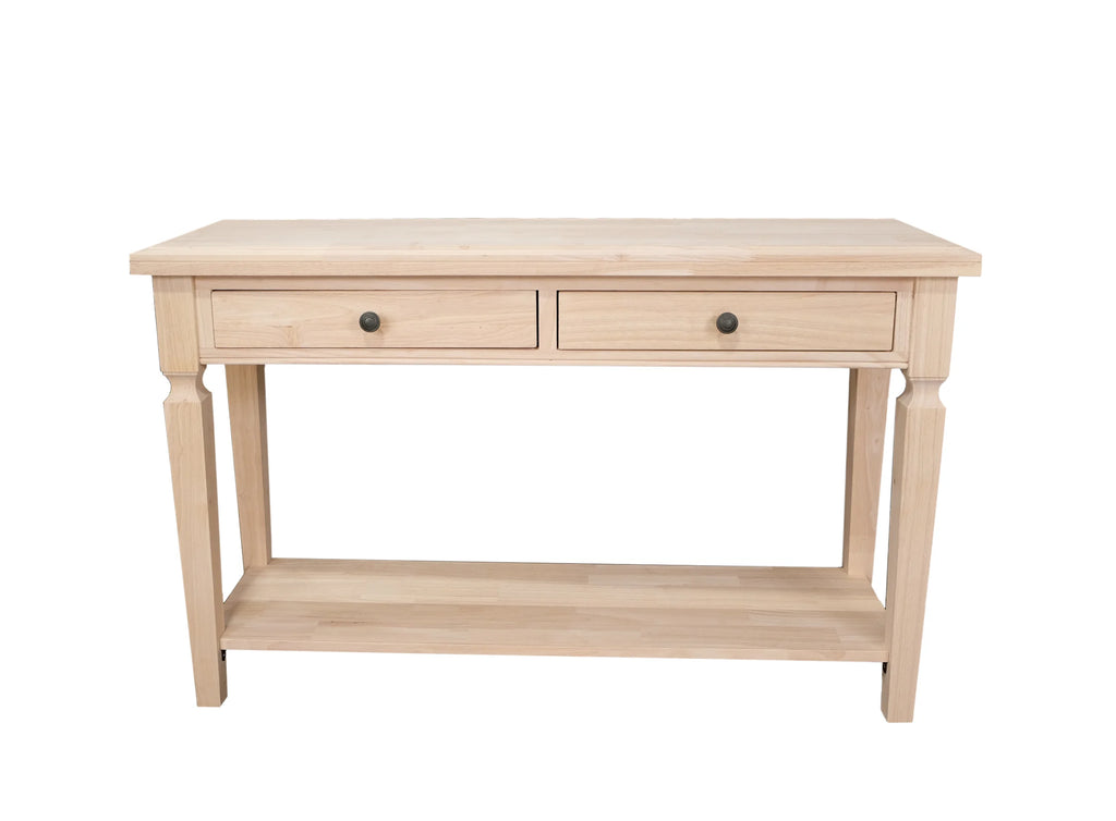 Solid Wood Sofa Table with Drawers L825