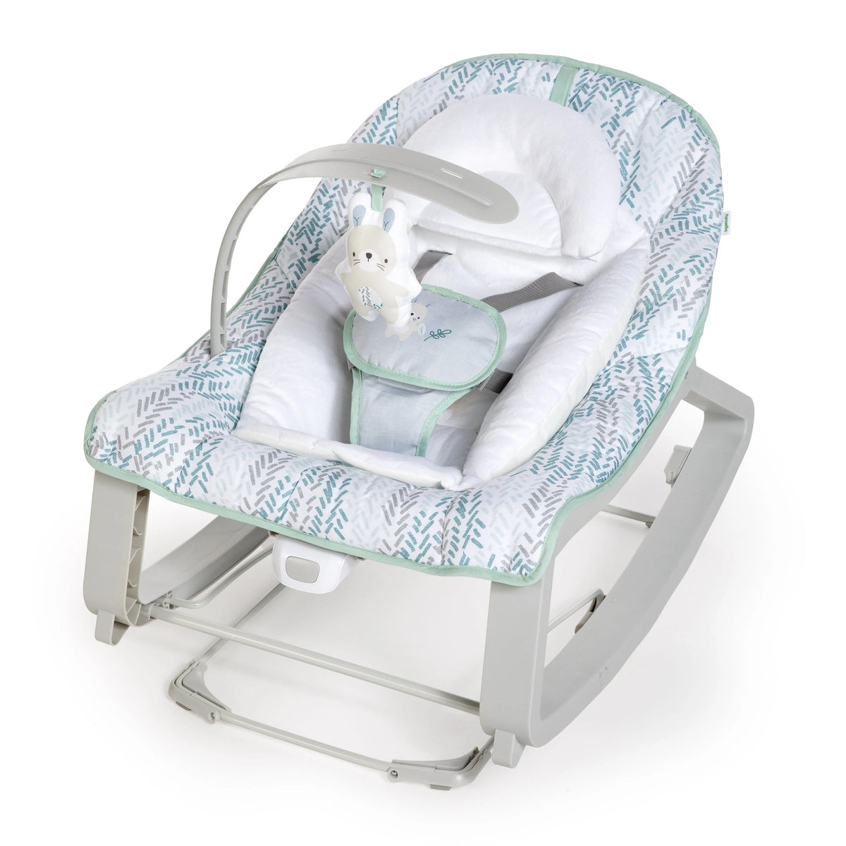 Gray 3-in-1 Baby Bouncer and Rocker Chair W525420