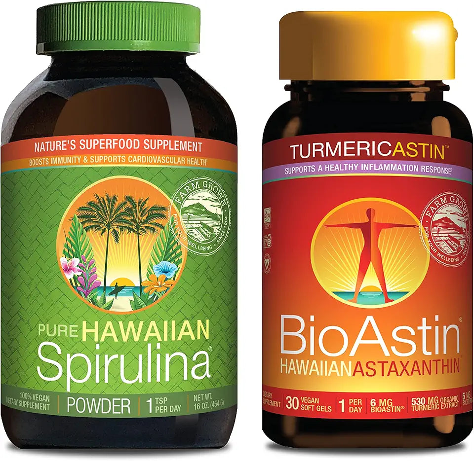 Spirulina Powder & Astaxanthin with Turmeric U15587