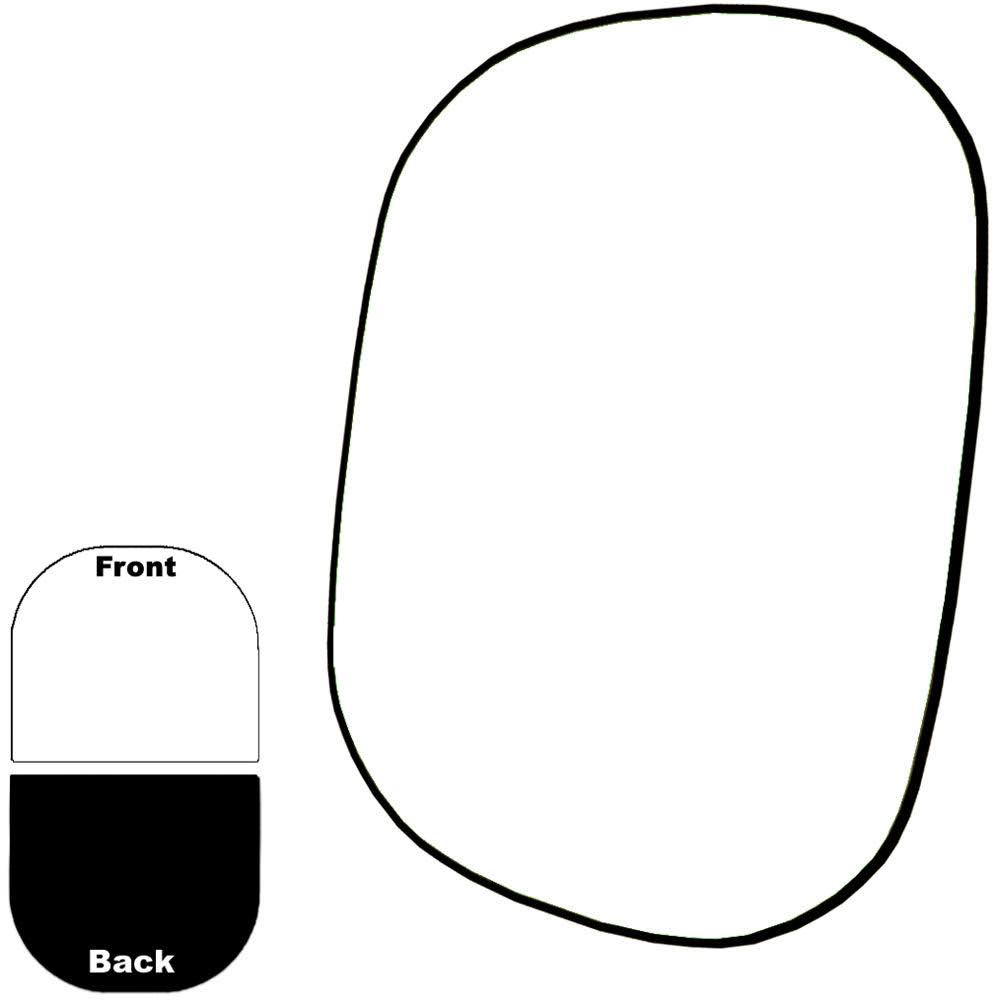 Collapsible Reversible Background 5x6 ft Black White Q305
