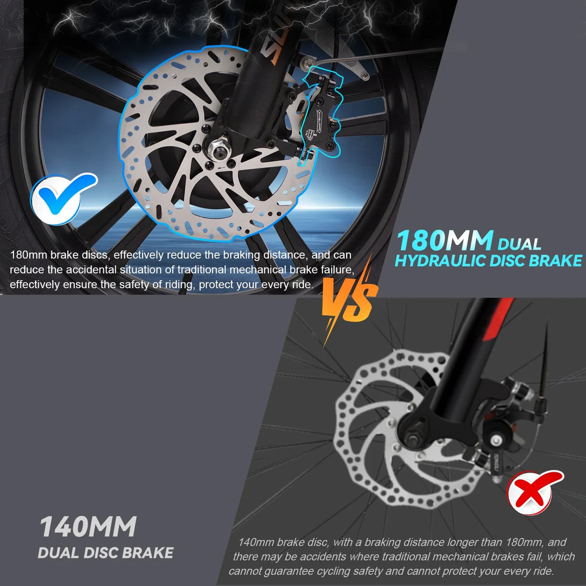 20" Dual Motor 2000W Fat Tire Electric Bike C65797