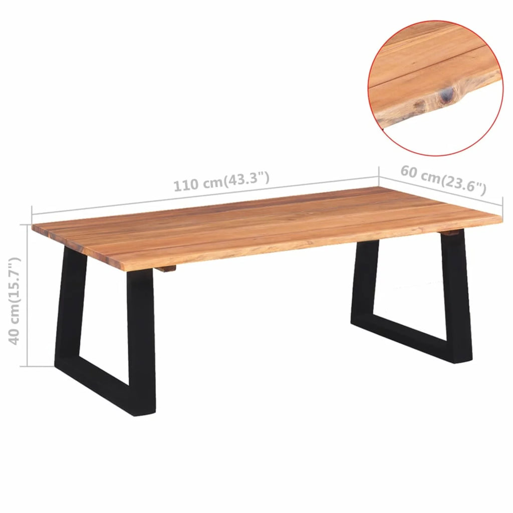 Solid Acacia Wood Coffee Table K529