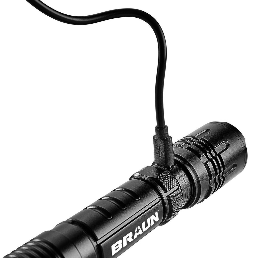 Rechargeable Waterproof Tactical LED Flashlight U97742
