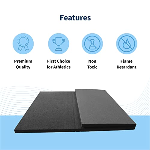 Bonded Foam Folding Exercise Mat 4' x 6' M9296