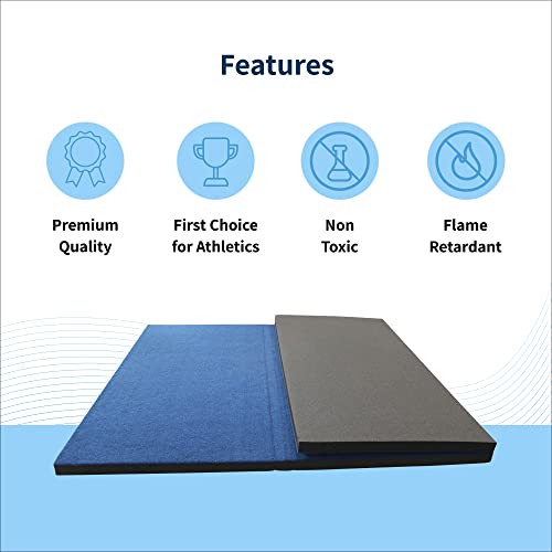 Bonded Foam Folding Exercise Mat 4' x 6' M9296