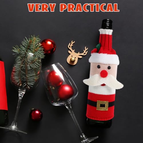 Christmas Wine Bottle Covers 3PCS M922