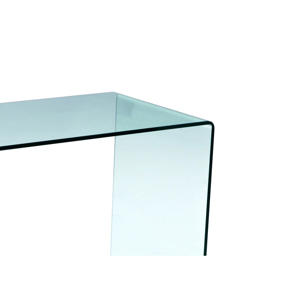 43 Inch Tempered Glass U Shaped Computer Desk C9696