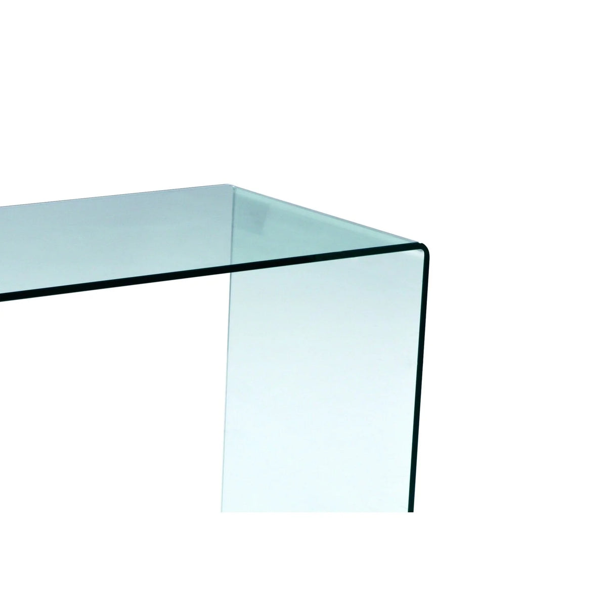 43 Inch Tempered Glass U Shaped Computer Desk C9696