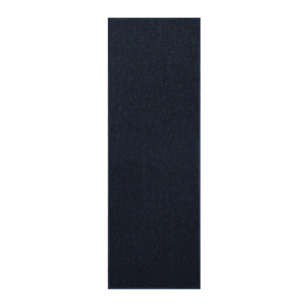 Navy 2' x 14' Indoor/Outdoor Solid Color Runner Rug W4393
