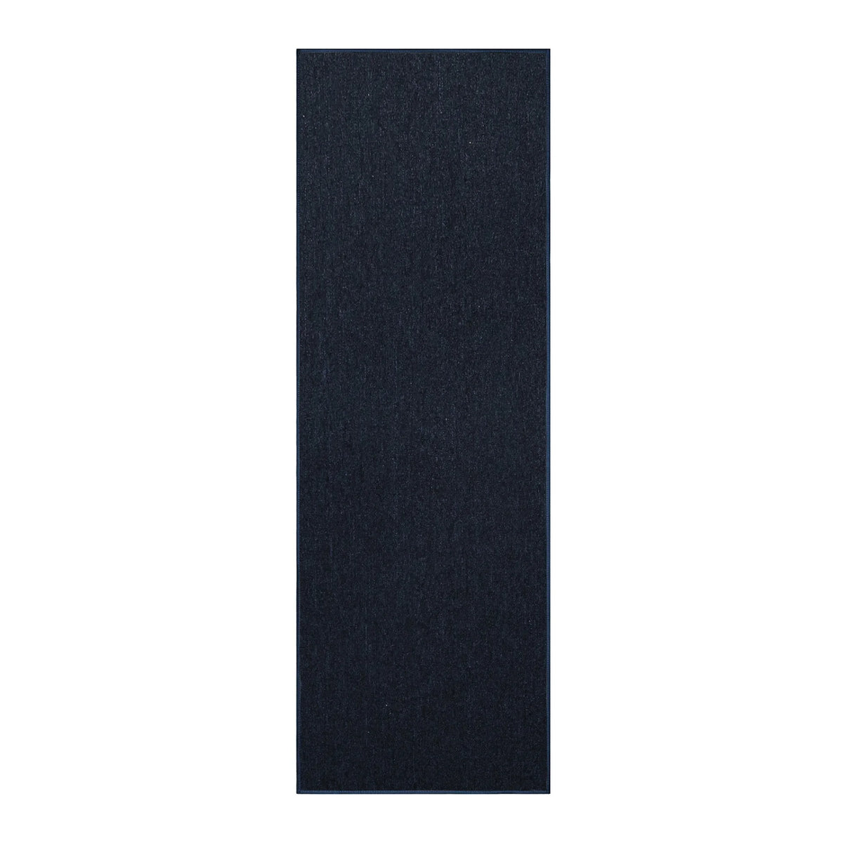 Navy 2' x 14' Indoor/Outdoor Solid Color Runner Rug W4393