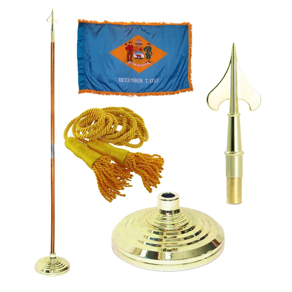 Indoor State Flag Kit - 7ft Pole - Army Spear Z7749