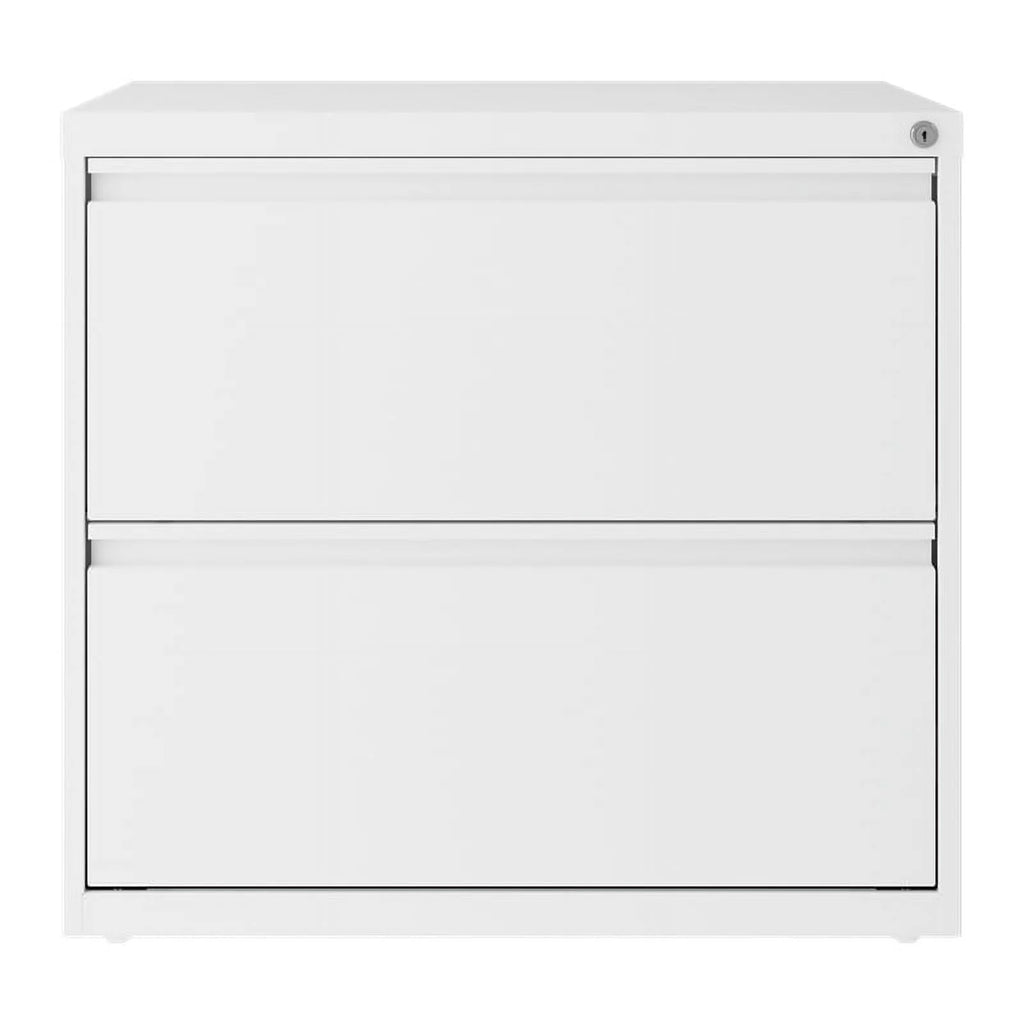 30"W 2 Drawer Metal Lateral File Cabinet Set White L2032