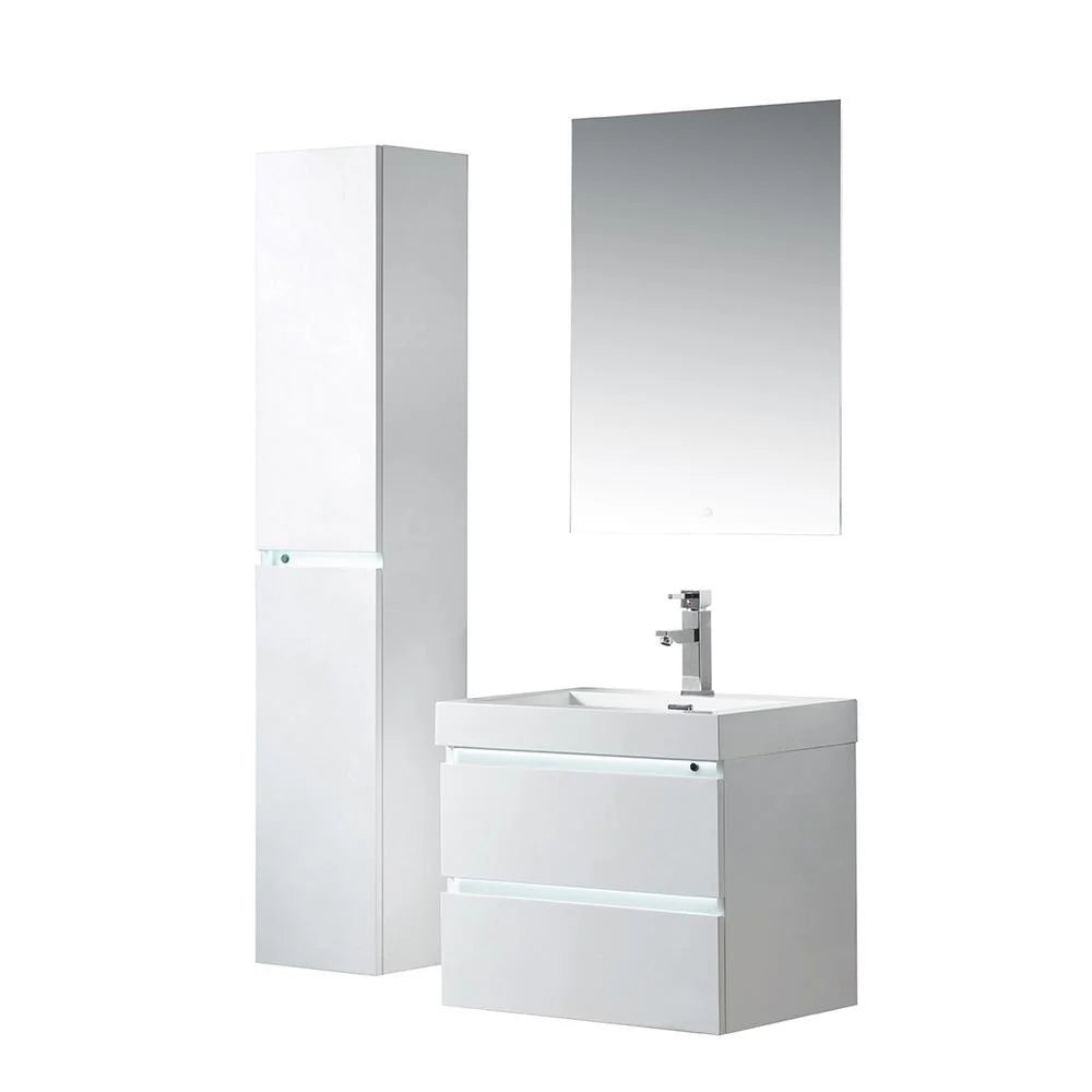 24 in. Single-Sink Wall-Hung Vanity With Resin Top O329