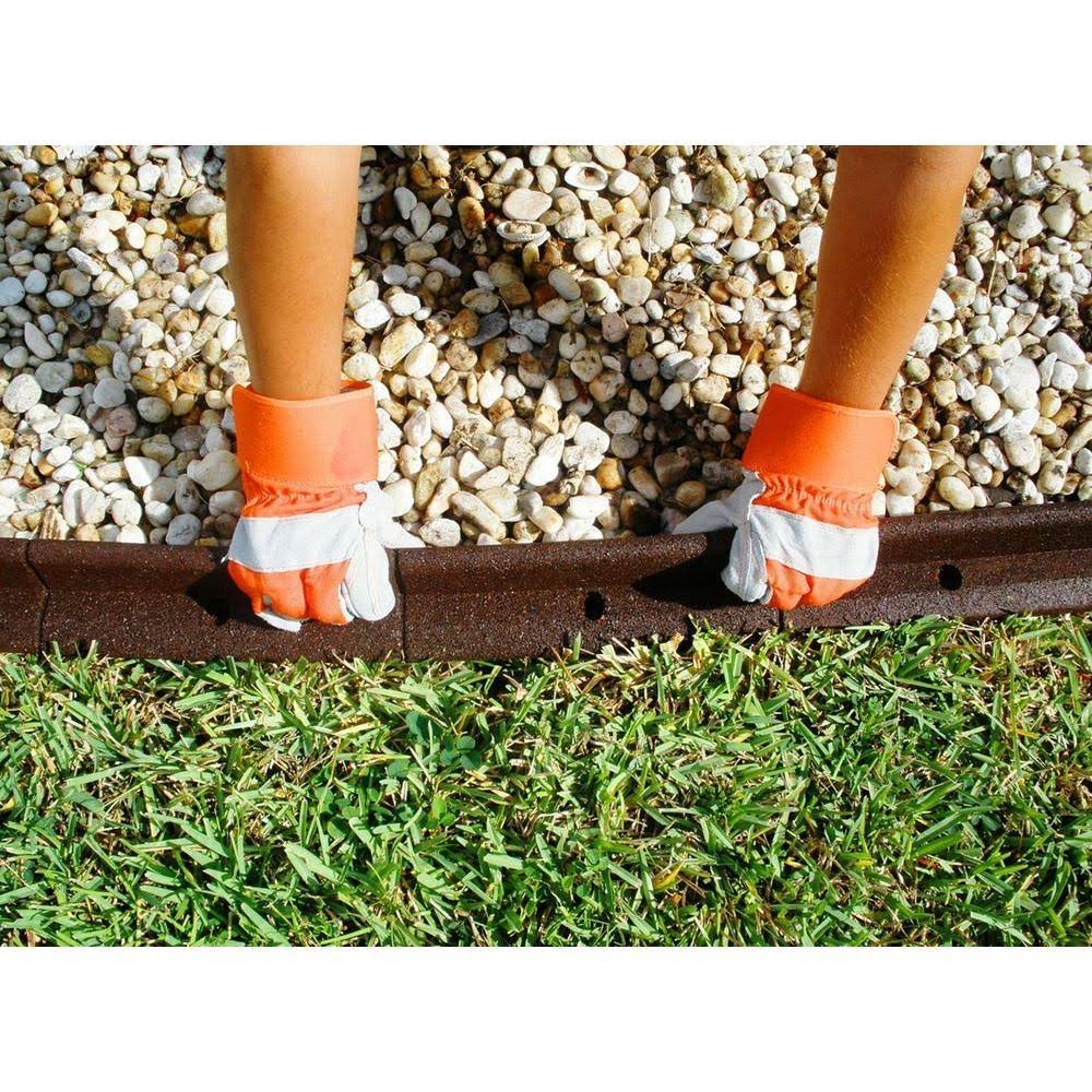 Green Rubber Landscape Edging 48-Count S947077