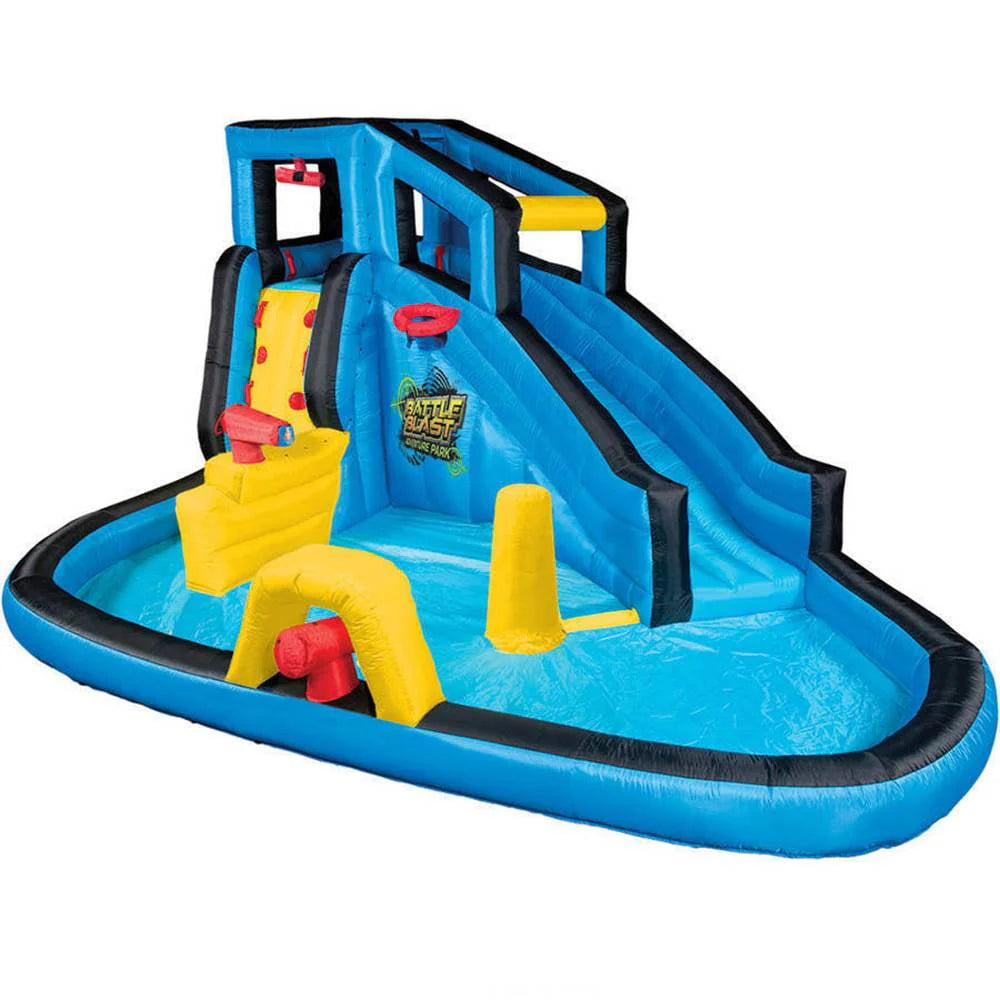 Inflatable Water Park Play Center with Water Slide and Splash Pool B833