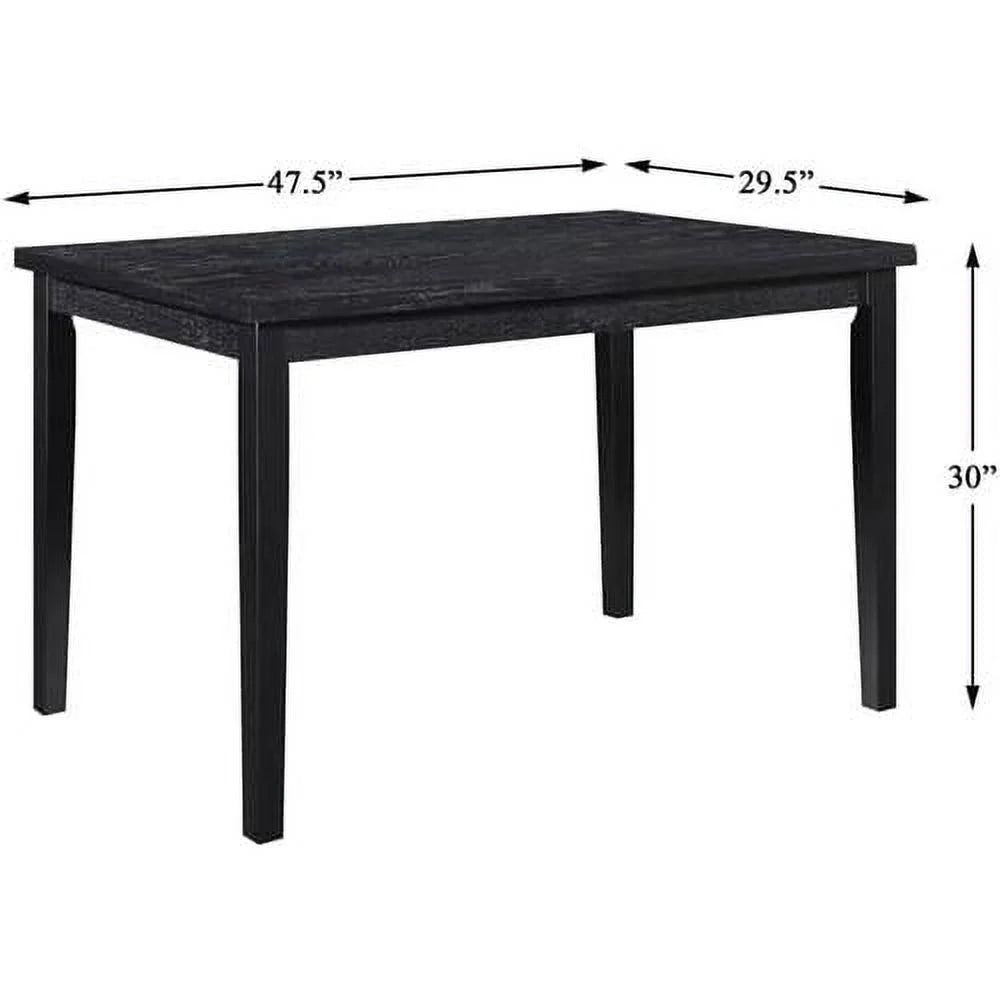 Black Wood Dining Table U74532
