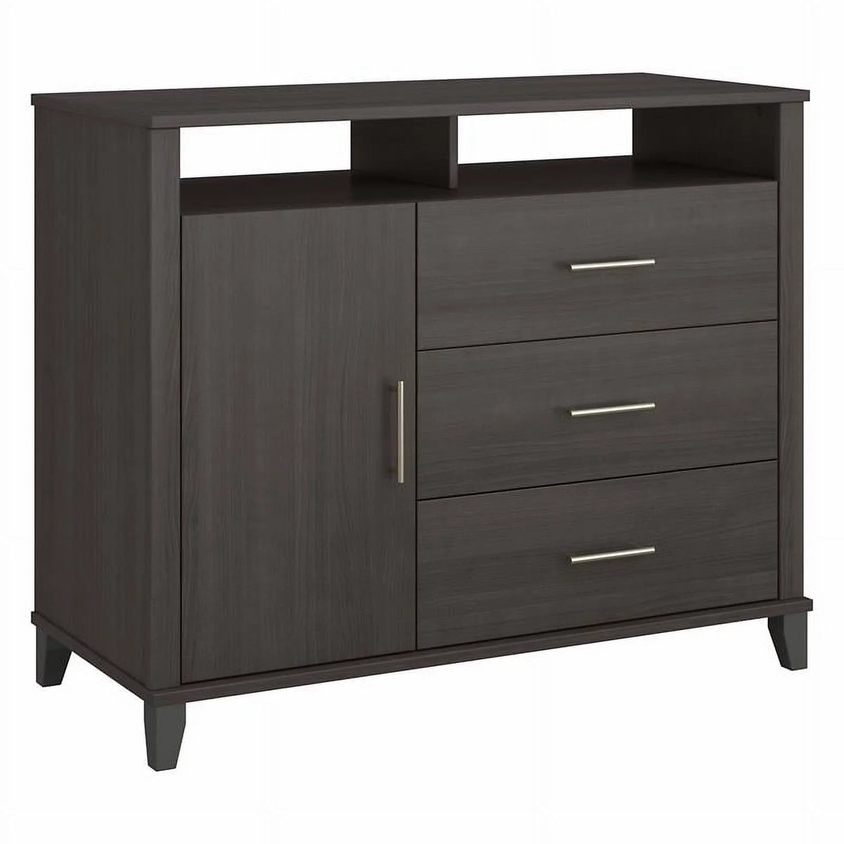 Tall TV Stand with Storage in Storm Gray T785093
