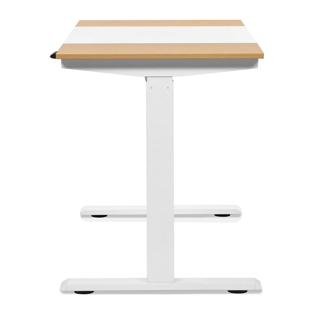 White Height Adjustable Wood and Metal Desk E4371