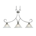 3 Light Linear Pendant with Marbled Glass E55248