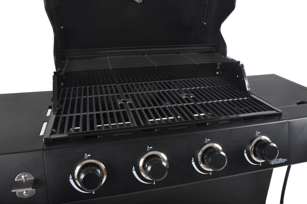 4-Burner Propane Gas Grill with Side Burner K696