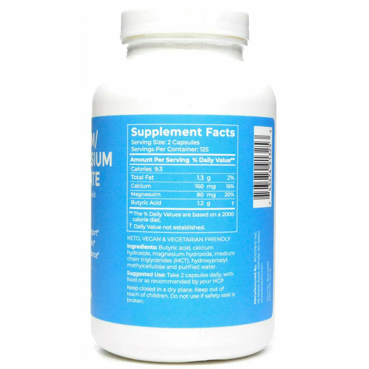 Cal-Mag Butyrate 600 mg J43497