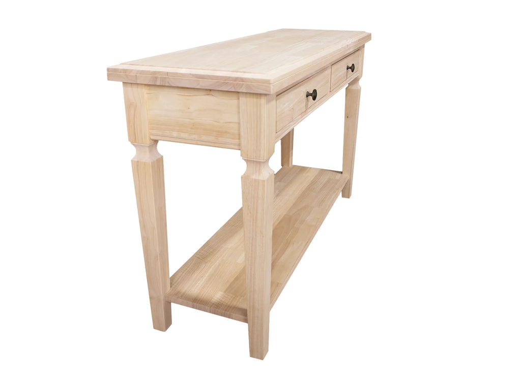 Solid Wood Sofa Table with Drawers L825