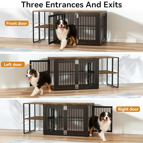 Large Breed Heavy Duty Dog Crate Furniture J6523
