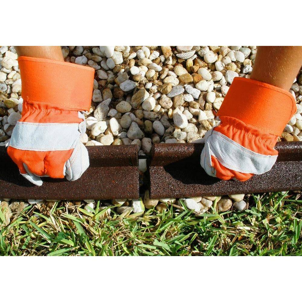 Green Rubber Landscape Edging 48-Count S947077