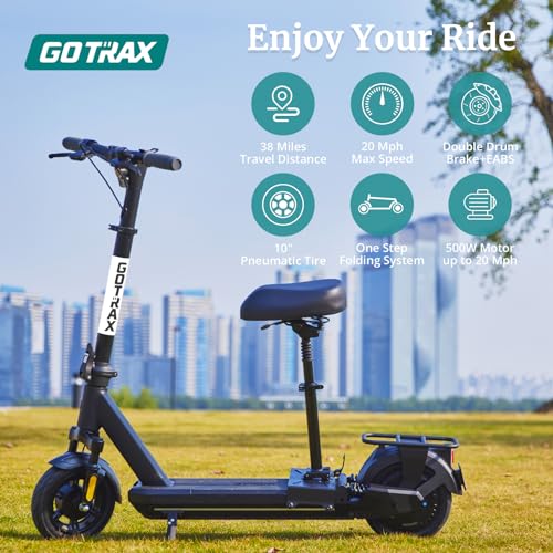 Electric Scooter with 10" Pneumatic Tire Foldable Y329655