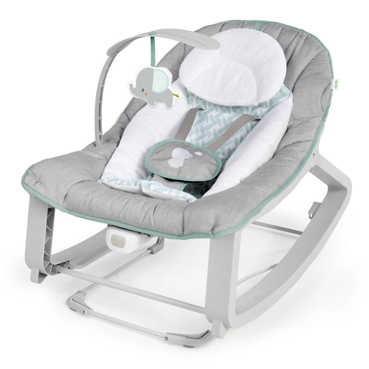 Gray 3-in-1 Baby Bouncer and Rocker Chair W525420