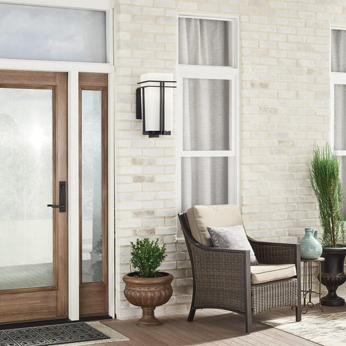 1 Light Black Outdoor Post Light T99038