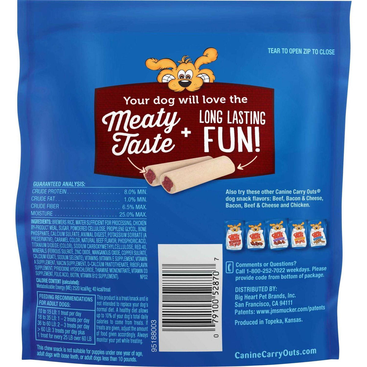 Beef Flavor Dog Chew Bones P417273