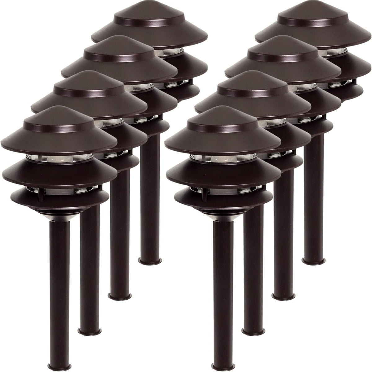 4 Pack Low Voltage LED Landscape Pathlight I593650