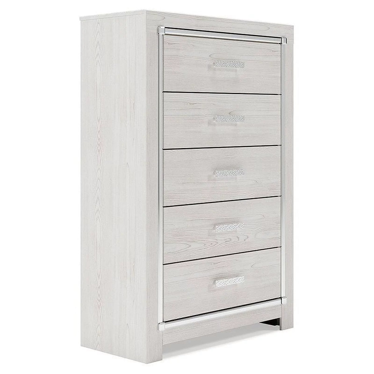White 5 Drawer Chest Q466854