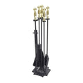 Polished Brass and Black Tool Set X9824