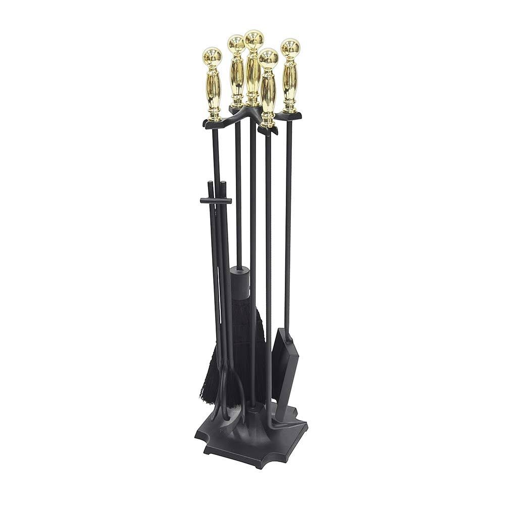 Polished Brass and Black Tool Set X9824