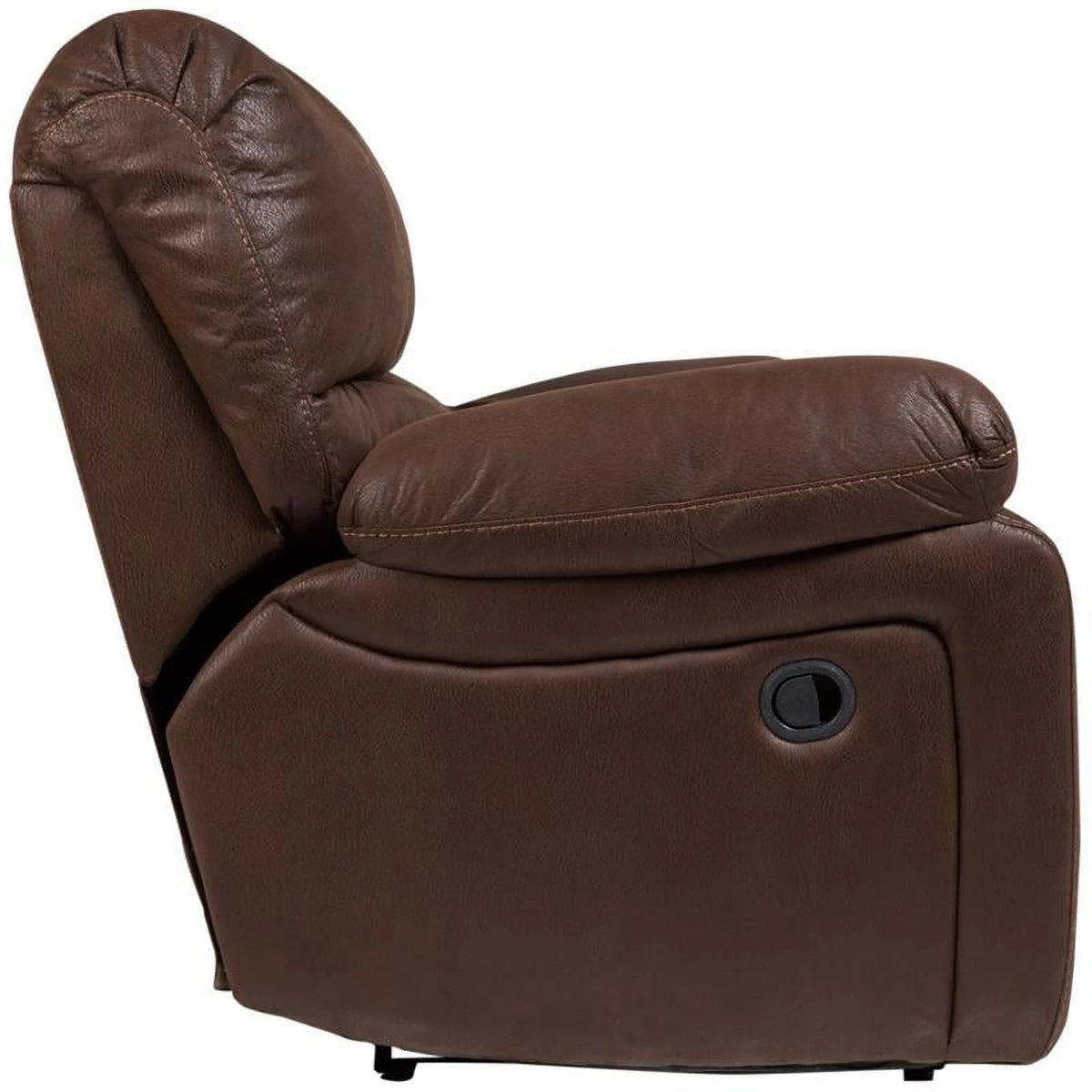 Brown Microfiber Reclining Loveseat C454599