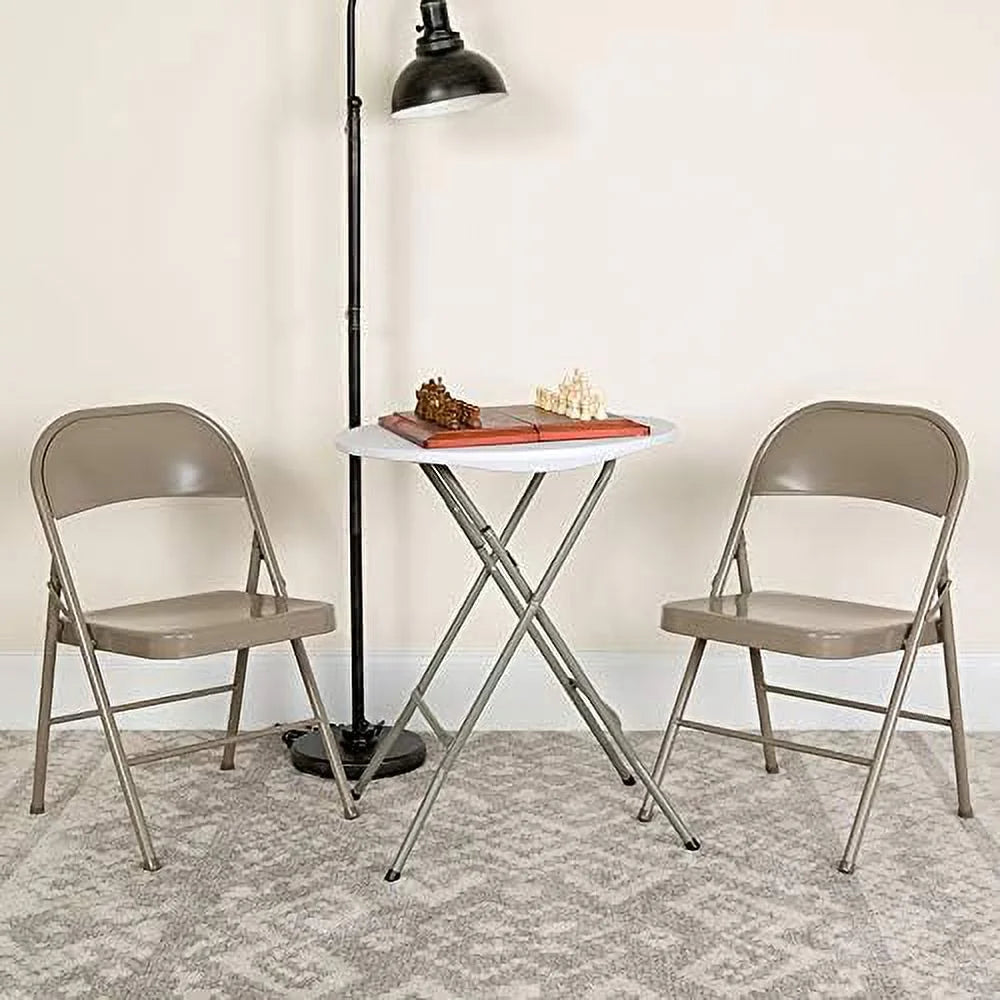 Gray Metal Folding Chair Y80943