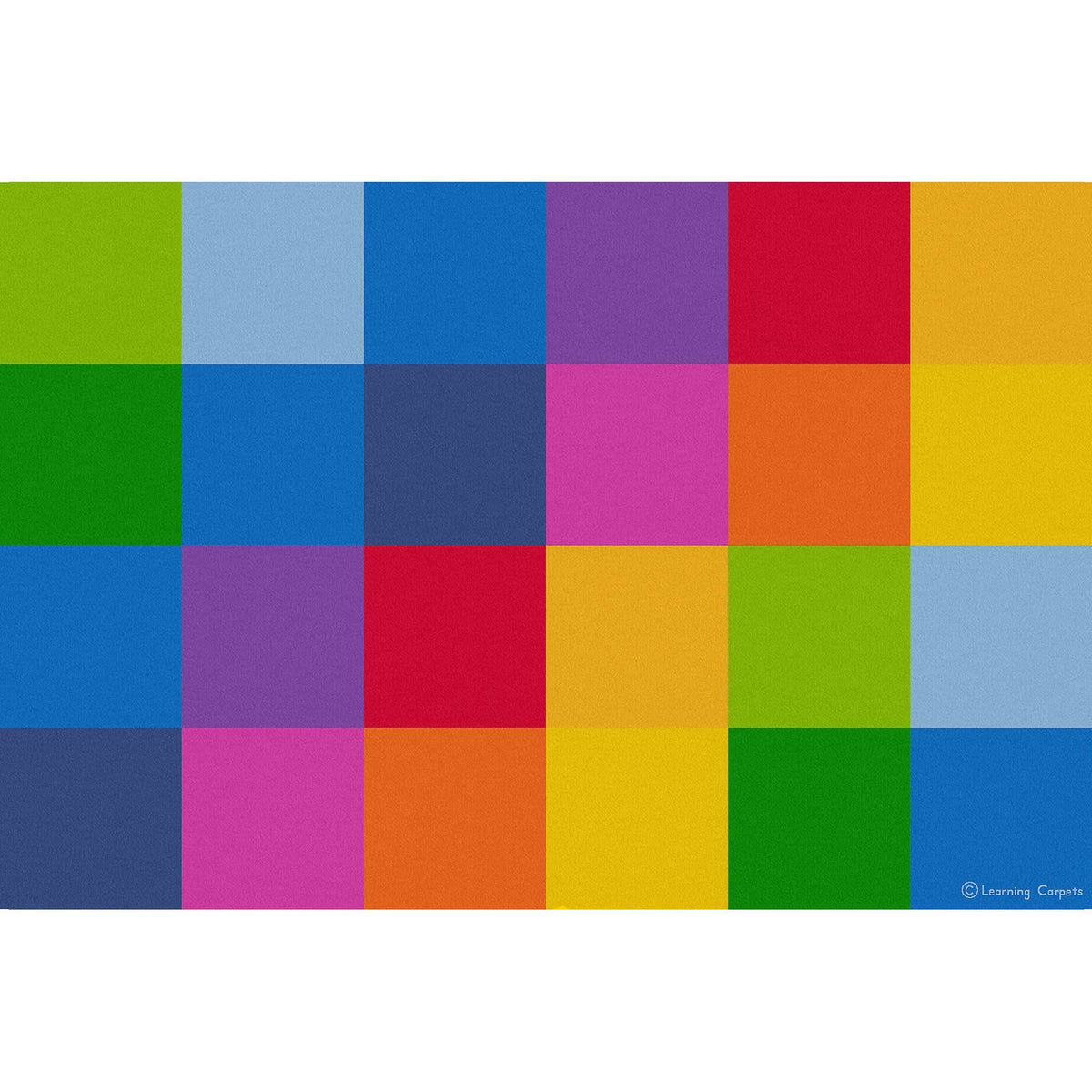 Learning Carpets Rectangle Rainbow Mosaic-Size:Small V571
