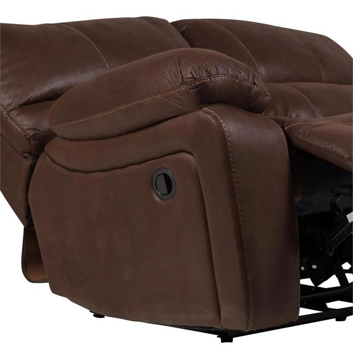 Brown Microfiber Reclining Loveseat C454599