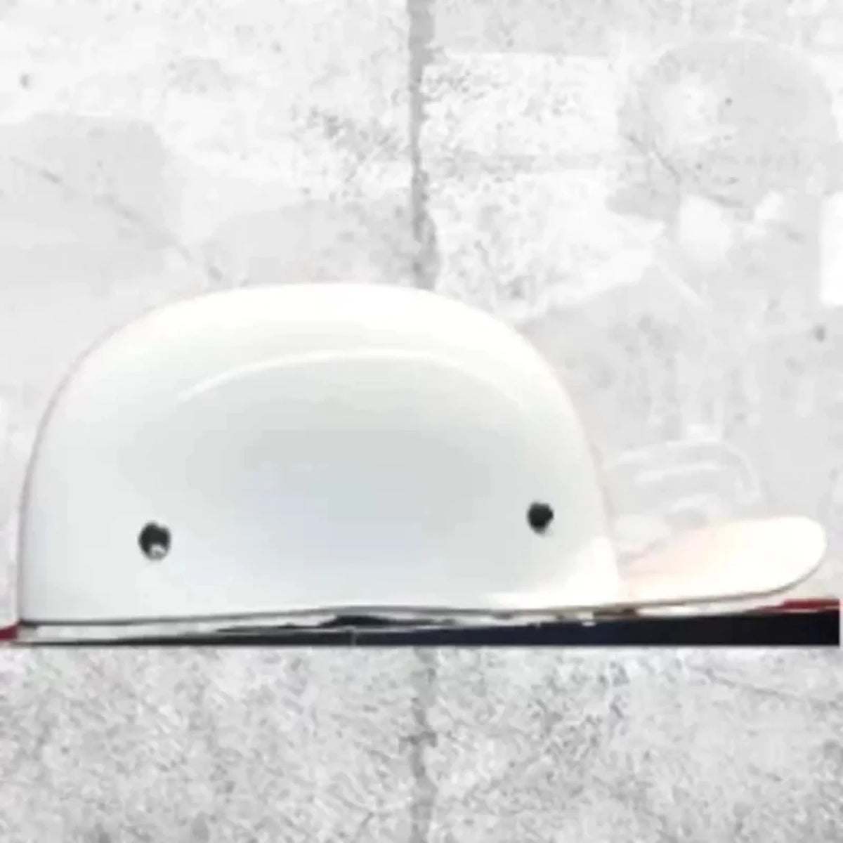 White Gloss Motorcycle Helmet Y370