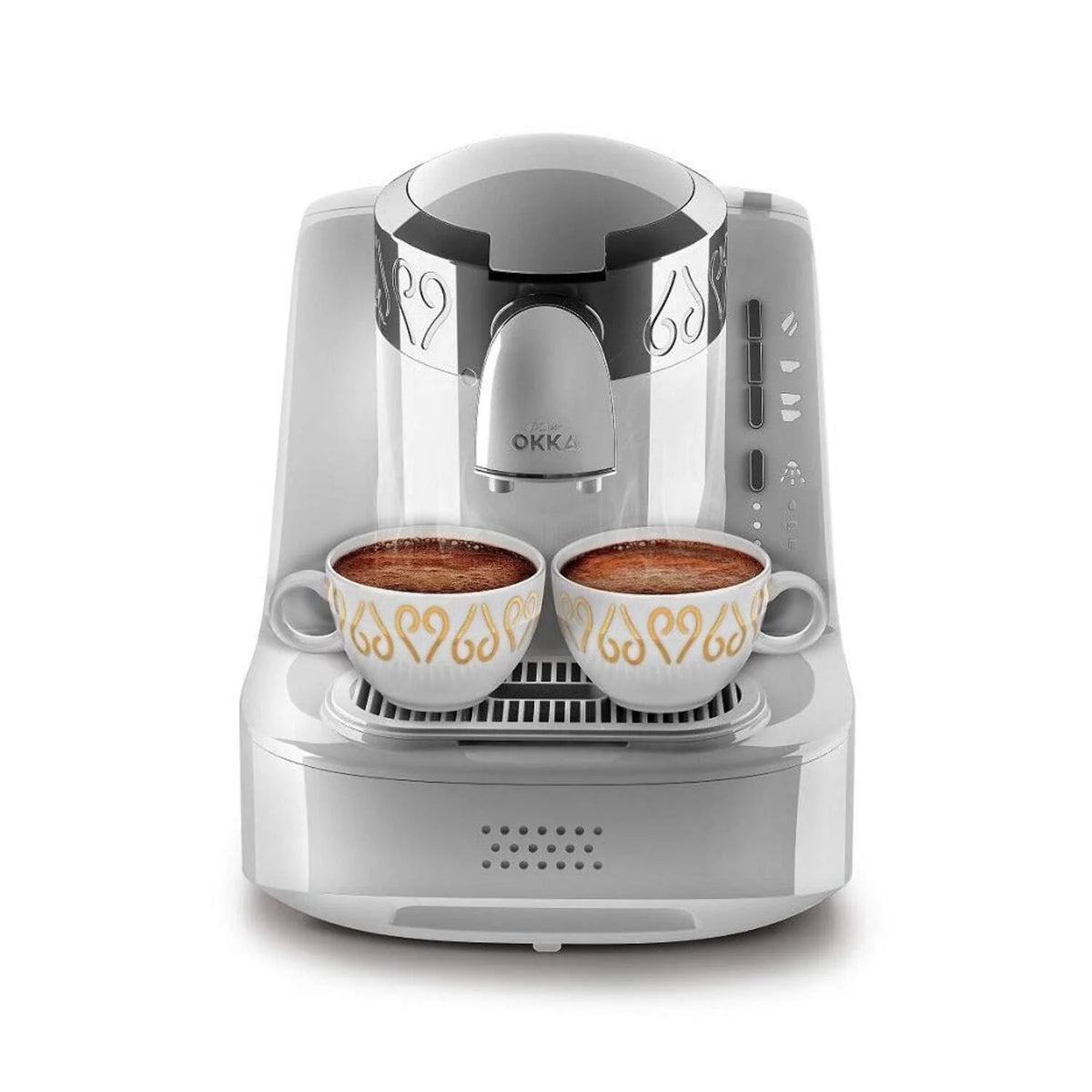 Automatic Turkish Coffee Machine White Silver K793