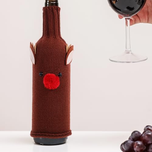 Christmas Wine Bottle Covers 3PCS M922