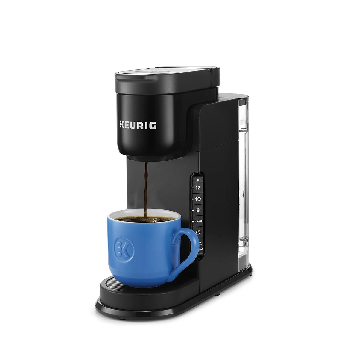 Single Serve K-Cup Pod Coffee Maker, 42 oz Removable Reservoir, Black O634208
