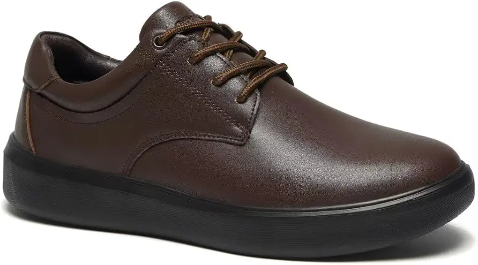 Men's Orthopedic Leather Walking Shoes with Arch Support N22425
