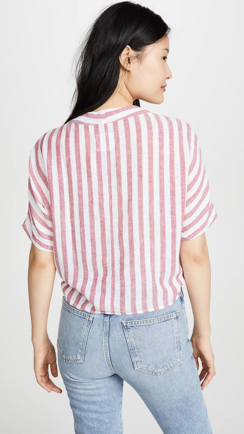 Carmine Stripe Top O298