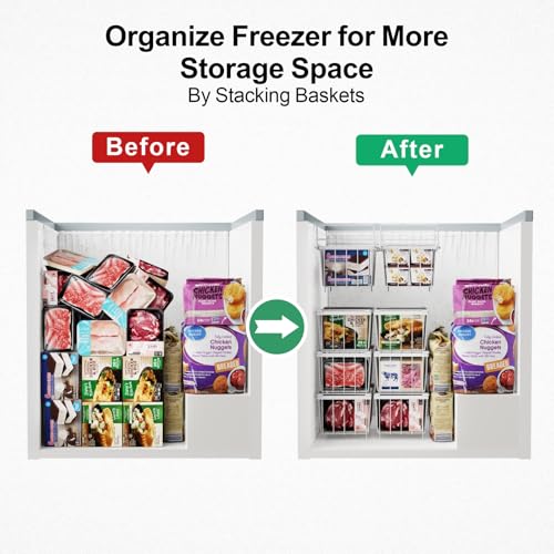 Black 2 Pack Freezer Organizer Bins E499