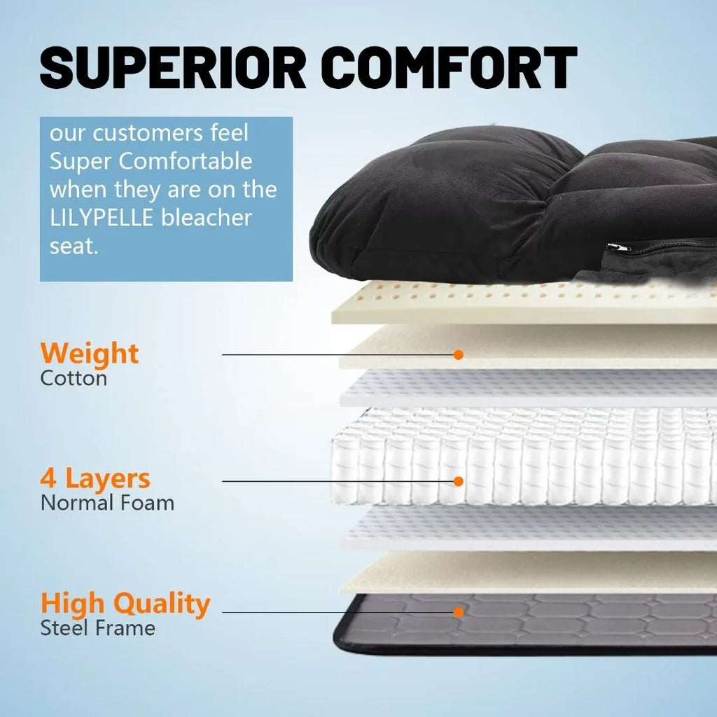 Heated Stadium Seats with Back Support A89319